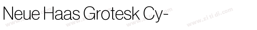 Neue Haas Grotesk Cy字体转换
